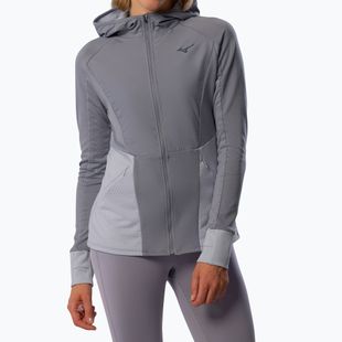 Geacă de alergare pentru femei Mizuno Active Warm Hybrid Full Zip Hooded quicksilver