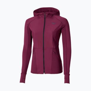 Geacă de alergare pentru femei Mizuno Active Warm Hybrid Full Zip Hooded dark purple
