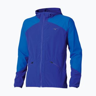 Geacă de alergare pentru bărbați Mizuno Active Alpha Hodded sodalite blue