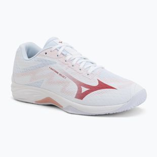 Încălțăminte de volei pentru femei Mizuno Lightning Select white/rose elegance/lava falls