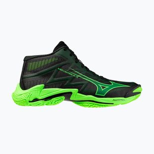 Încălțăminte de volei Mizuno Wave Lightning Elite Mid black/glowing apple/mandarin orange