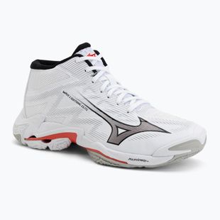 Încălțăminte de volei Mizuno Wave Lightning Elite Mid white/black/fiery red