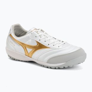 Încălțăminte de fotbal Mizuno Morelia Sala Pro TF white/football gold/galaxy silver