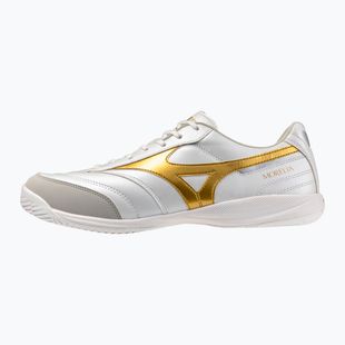 Încălțăminte de fotbal Mizuno Morelia Sala Pro IN white/football gold/galaxy sil