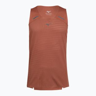 Tricou de alergare pentru bărbați Mizuno Tech Light Tank copper brown
