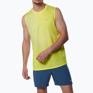Tricou de alergare pentru bărbați Mizuno Core Graphic Sleeveless lightning yellow