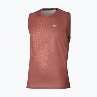 Tricou de alergare pentru bărbați Mizuno Core Graphic Sleeveless copper brown