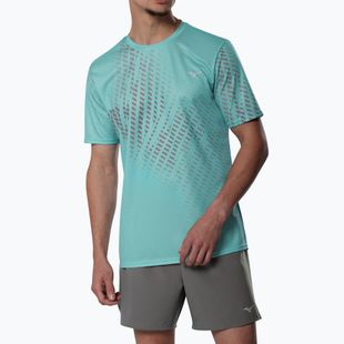 Tricou de alergare pentru bărbați Mizuno Core Graphic Tee aquifer
