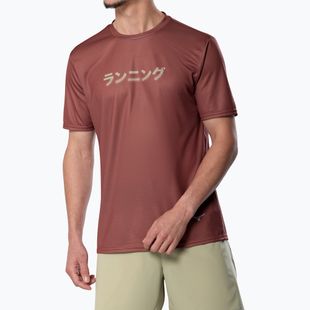 Tricou de alergare pentru bărbați Mizuno Core Graphic TeeKoszulka do biegania męska Mizuno Core Graphic Tee copper brown