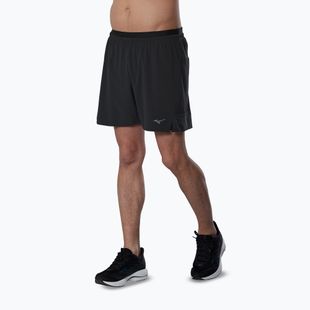 Pantaloni scurți de alergare pentru bărbați Mizuno Active Alpha 2in1 5.5 black