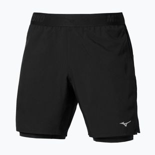 Pantaloni scurți de alergare pentru bărbați Mizuno Core 7.5 Inches 2in1 black