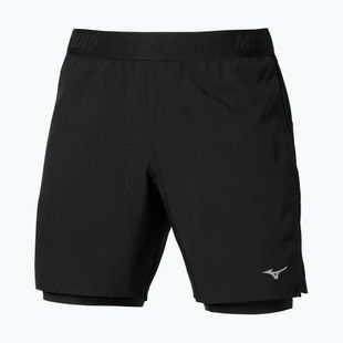 Pantaloni scurți de alergare pentru bărbați Mizuno Core 5.5 Inches 2in1 black