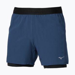 Pantaloni scurți de alergare pentru bărbați Mizuno Core 5.5 Inches 2in1 estate blue