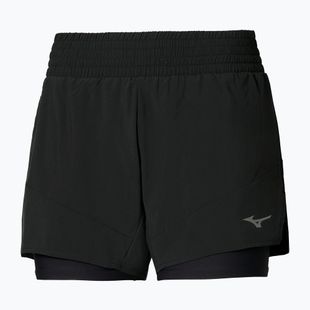 Pantaloni scurți de alergare pentru femei Mizuno Active 2in1 4.5 black