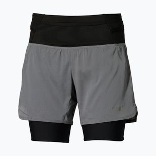 Pantaloni scurți de alergare pentru femei Mizuno Trail Multipocket 2in1 lava smoke
