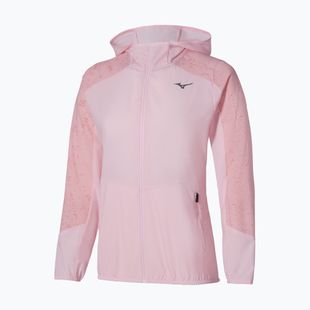 Geacă de alergare pentru femei Mizuno Active Alpha Hooded pinkesque