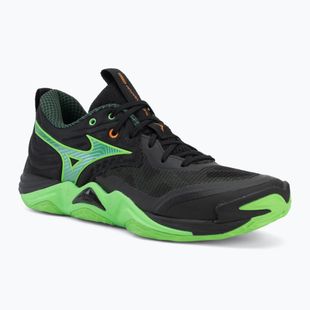 Încălțăminte de volei Mizuno Wave Momentum Elite black/glowing apple/mandarin orange