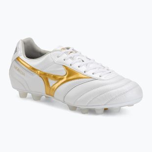 Încălțăminte de fotbal Mizuno Morelia II Elite FG white/football gold/galaxy silver