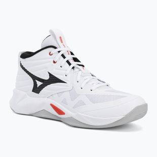 Încălțăminte de volei Mizuno Wave Momentum Pro Mid white/black/fiery red