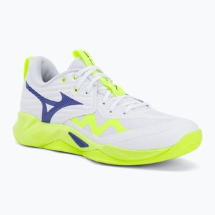 Încălțăminte de volei Mizuno Wave Momentum Pro white/lightning yellow/dazzling blue