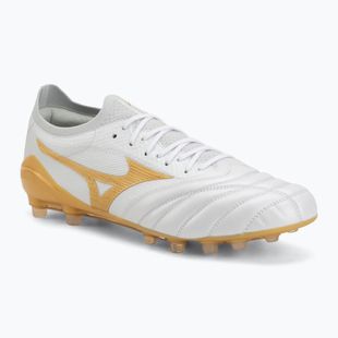 Încălțăminte de fotbal Mizuno Morelia Neo IV Beta Japan AG white/mp gold/cool gray 3c