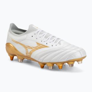Încălțăminte de fotbal Mizuno Morelia Neo IV Beta Elite Mix white/mp gold/cool gray 3c