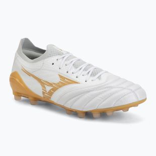 Încălțăminte de fotbal Mizuno Morelia Neo IV Beta Elite AG white/mp gold/cool gray 3c