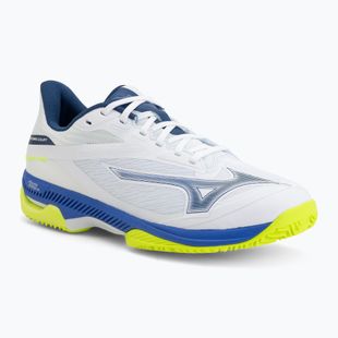 Încălțăminte de tenis Mizuno Wave Exceed Court CC white/dazzling blue/lightning