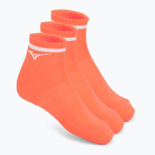 Șosete Mizuno Training Mid With Line Lava Orange