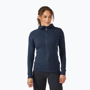 Bluză de trekking pentru femei Rab Nexus Hoody bleumarin QFF-71