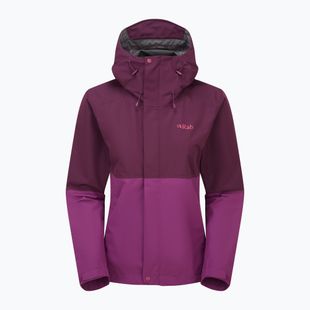 Geacă de ploaie pentru femei Rab Downpour mulberry/plum