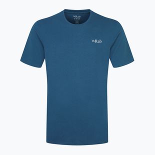 Tricou pentru bărbați  Rab Stance Mountain Peak tempest blue