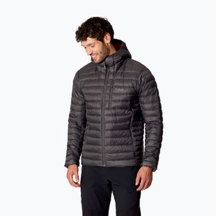 Geacă cu puf pentru bărbați Rab Microlight Alpine Hoody graphene