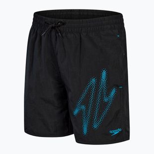 Pantaloni scurți de înot Speedo pentru bărbați Hyper Boom Logo 15" Watershort negru 8-0031881515199 pantaloni scurți de înot