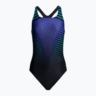 Speedo Digital Placement Medalist costum de baie o piesă pentru femei negru-albastru 8-00305514842