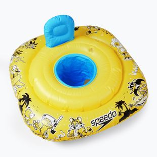 Colac de înot pentru bebeluși Speedo Character Swim Seat 0-1 cu scaun yellow/blue