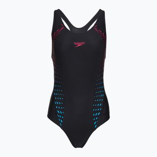Costum de baie întreg pentru femei Speedo Allover Panel Laneback black/purple