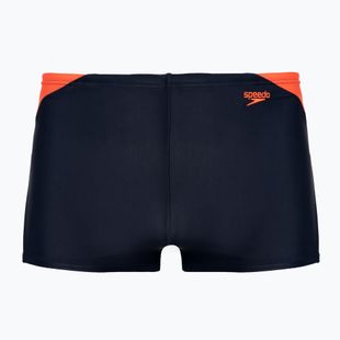 Speedo Hyper Boom Logo Splice slip de înot pentru copii navy/orange
