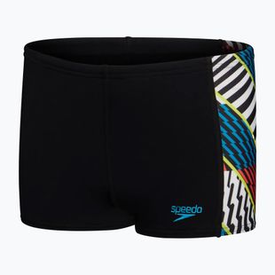 Boxeri de baie pentru copii Speedo Digital Panel black/white/watermelon