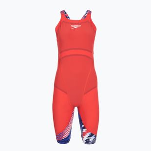 Costum de înot Speedo Fastskin LZR Ignite Kneeskin flame red/bolt/white