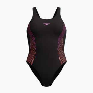Costum de baie întreg pentru femei Speedo Placement Muscleback neon violet