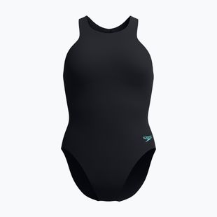 Costum de baie întreg pentru femei Speedo Racer Zip with Built in Swim Bra anthracite anthracite
