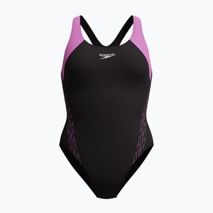 Costum de baie întreg pentru femei Speedo HyperBoom Splice Racerback neon violet