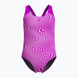 Costum de baie dintr-o piesă pentru copii Speedo Digital Allover Splashback diva