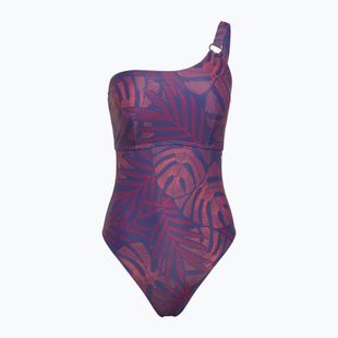 Costum de înot dintr-o piesă pentru femei Speedo Shaping Printed Asymmetric hapuna blue