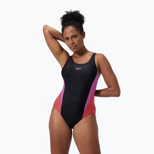 Costum de baie întreg pentru femei Speedo Colourblock 2.0 neon violet