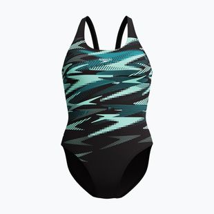 Costum de baie întreg pentru femei Speedo Hyperboom Placement Muscleback dark teal