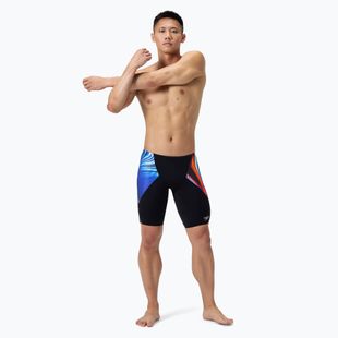 Pantaloni scurți de baie  pentru bărbați Speedo Placement Digital V-Cut Jammer lava blur/speedo black