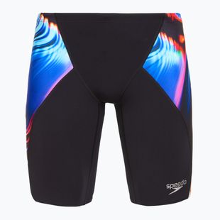 Pantaloni scurți de baie  pentru bărbați Speedo Placement Digital V-Cut Jammer lava blur/speedo black