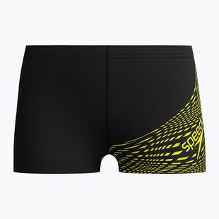 Boxeri de înot pentru copii Speedo Medley Logo Aquashort hyper yellow